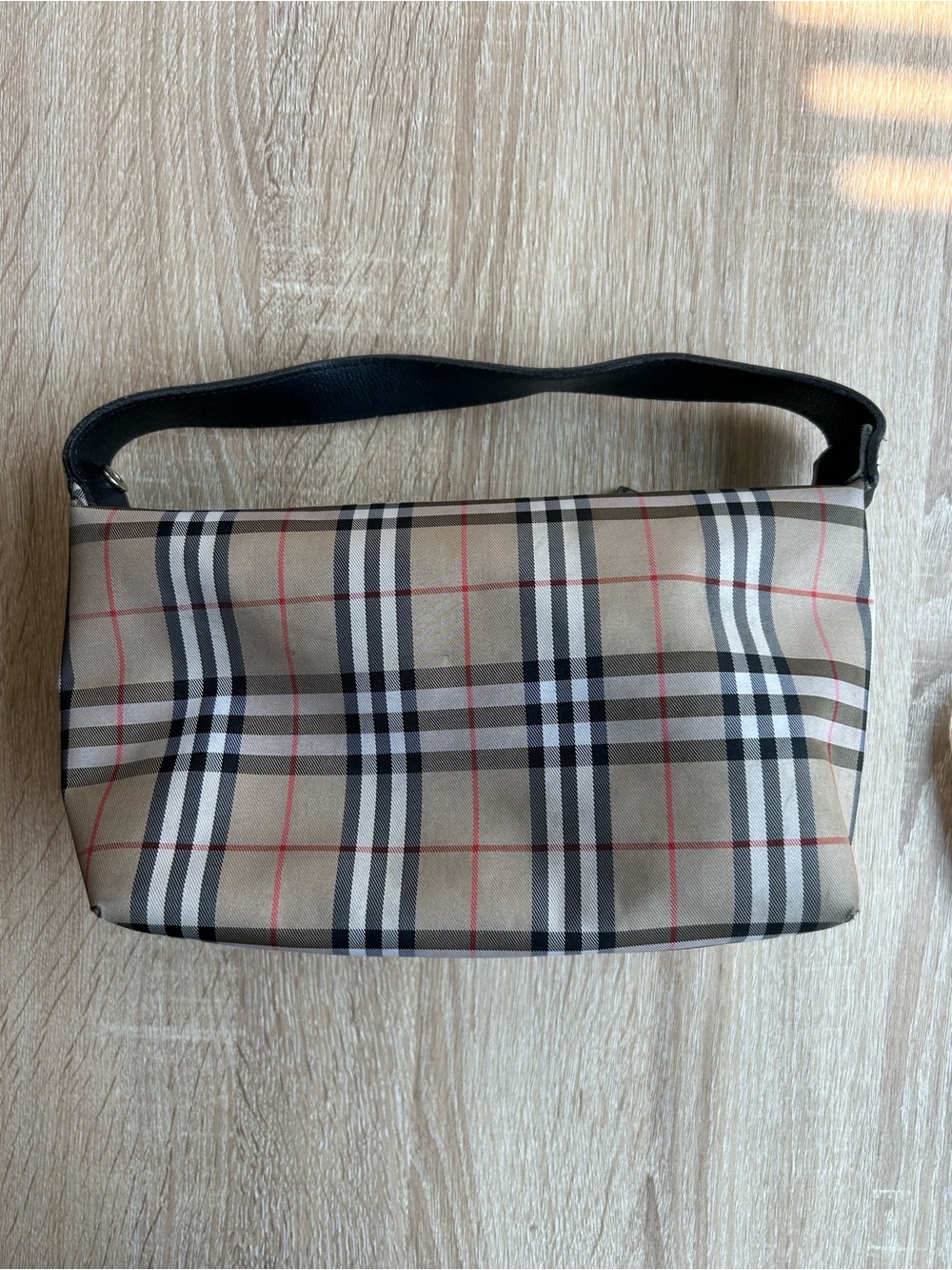 Vintage Burberry Nova Check Top Handle Mini Bag